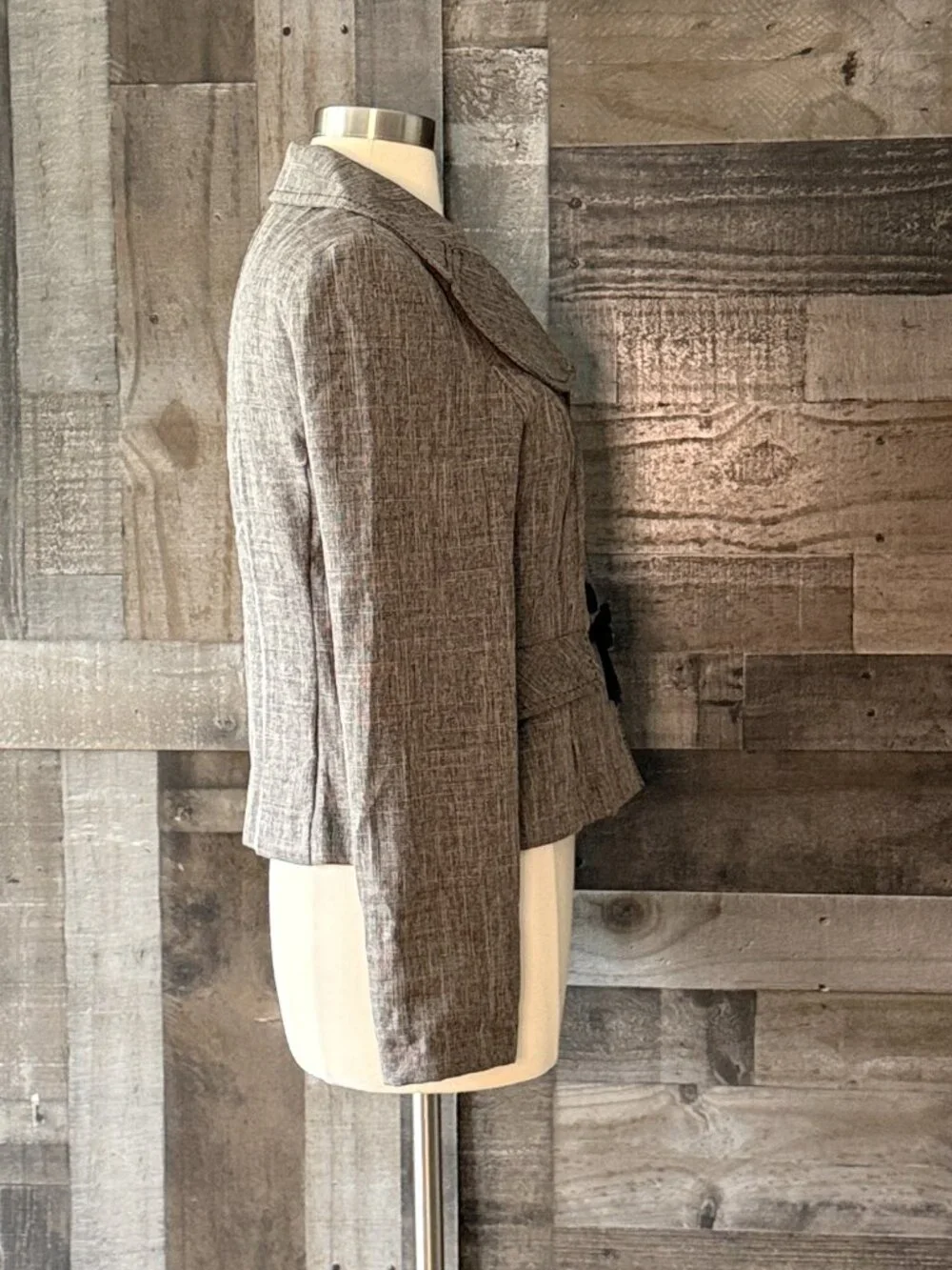 Sweet Suit brown vintage inspired cropped blazer size 8 retro cottagecore jacket